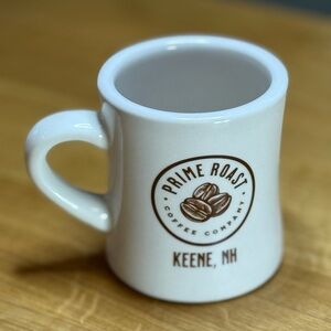 White and brown coffee mug #coffee #kitchendecor